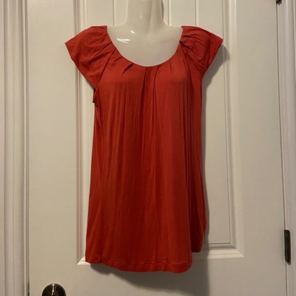 Alfred Sung Orange Shirt Size Small